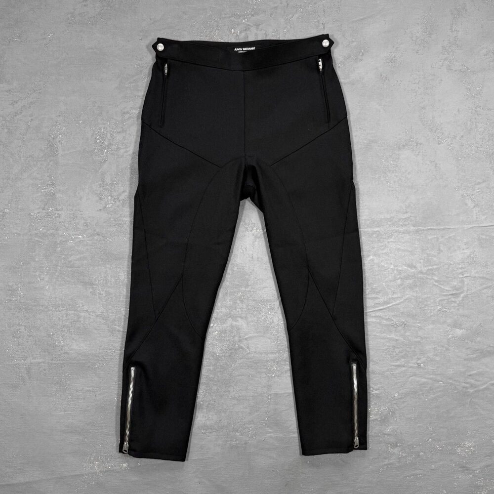 Junya Watanabe Comme Des Garçons 2013 Black Wool Paneled Pants Women's Small
